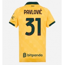 Maillot de football Réplique AC Milan Strahinja Pavlovic #31 Troisième Femme 2025-26 Manche Courte