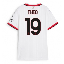 Maillot de football Réplique AC Milan Theo Hernandez #19 Extérieur Femme 2024-25 Manche Courte