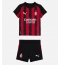 Maillot de football Réplique AC Milan Youssouf Fofana #19 Domicile Enfant 2025-26 Manche Courte (+ Pantalon court)