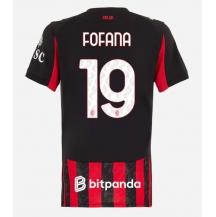Maillot de football Réplique AC Milan Youssouf Fofana #19 Domicile Femme 2025-26 Manche Courte