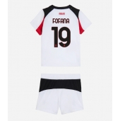 Maillot de football Réplique AC Milan Youssouf Fofana #19 Extérieur Enfant 2025-26 Manche Courte (+ Pantalon court)
