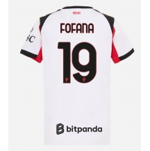 Maillot de football Réplique AC Milan Youssouf Fofana #19 Extérieur Femme 2025-26 Manche Courte