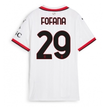 Maillot de football Réplique AC Milan Youssouf Fofana #29 Extérieur Femme 2024-25 Manche Courte