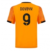 Maillot de football Réplique AS Roma Artem Dovbyk #9 Extérieur 2025-26 Manche Courte