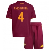 Maillot de football Réplique AS Roma Bryan Cristante #4 Domicile Enfant 2025-26 Manche Courte (+ Pantalon court)