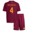 Maillot de football Réplique AS Roma Bryan Cristante #4 Domicile Enfant 2025-26 Manche Courte (+ Pantalon court)