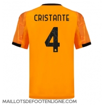 Maillot de football Réplique AS Roma Bryan Cristante #4 Extérieur 2025-26 Manche Courte