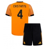 Maillot de football Réplique AS Roma Bryan Cristante #4 Extérieur Enfant 2025-26 Manche Courte (+ Pantalon court)