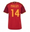 Maillot de football Réplique AS Roma Donyell Malen #14 Domicile Femme 2026-27 Manche Courte