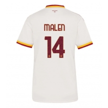 Maillot de football Réplique AS Roma Donyell Malen #14 Extérieur Femme 2026-27 Manche Courte