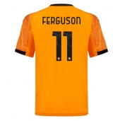 Maillot de football Réplique AS Roma Evan Ferguson #11 Extérieur 2025-26 Manche Courte