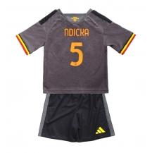 Maillot de football Réplique AS Roma Evan Ndicka #5 Troisième Enfant 2026-27 Manche Courte (+ Pantalon court)