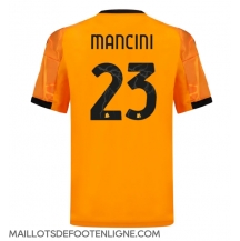 Maillot de football Réplique AS Roma Gianluca Mancini #23 Extérieur 2025-26 Manche Courte