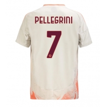 Maillot de football Réplique AS Roma Lorenzo Pellegrini #7 Extérieur 2024-25 Manche Courte