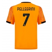 Maillot de football Réplique AS Roma Lorenzo Pellegrini #7 Extérieur 2025-26 Manche Courte