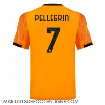 Maillot de football Réplique AS Roma Lorenzo Pellegrini #7 Extérieur 2025-26 Manche Courte