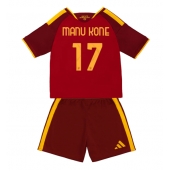 Maillot de football Réplique AS Roma Manu Kone #17 Domicile Enfant 2026-27 Manche Courte (+ Pantalon court)