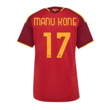 Maillot de football Réplique AS Roma Manu Kone #17 Domicile Femme 2026-27 Manche Courte