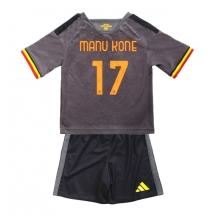 Maillot de football Réplique AS Roma Manu Kone #17 Troisième Enfant 2026-27 Manche Courte (+ Pantalon court)