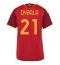 Maillot de football Réplique AS Roma Paulo Dybala #21 Domicile Femme 2026-27 Manche Courte