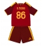 Maillot de football Réplique AS Roma Rodrigo Mora #86 Domicile Enfant 2026-27 Manche Courte (+ Pantalon court)