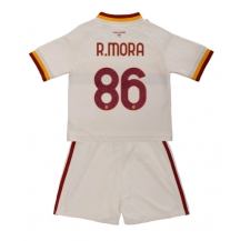 Maillot de football Réplique AS Roma Rodrigo Mora #86 Extérieur Enfant 2026-27 Manche Courte (+ Pantalon court)