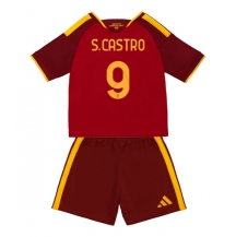 Maillot de football Réplique AS Roma Santiago Castro #9 Domicile Enfant 2026-27 Manche Courte (+ Pantalon court)