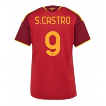 Maillot de football Réplique AS Roma Santiago Castro #9 Domicile Femme 2026-27 Manche Courte