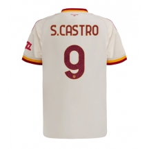 Maillot de football Réplique AS Roma Santiago Castro #9 Extérieur 2026-27 Manche Courte