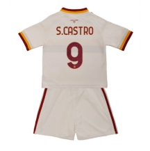 Maillot de football Réplique AS Roma Santiago Castro #9 Extérieur Enfant 2026-27 Manche Courte (+ Pantalon court)