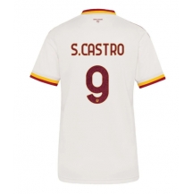 Maillot de football Réplique AS Roma Santiago Castro #9 Extérieur Femme 2026-27 Manche Courte