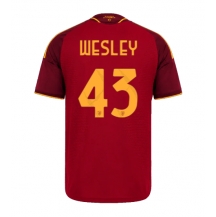 Maillot de football Réplique AS Roma Wesley Franca #43 Domicile 2026-27 Manche Courte