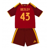 Maillot de football Réplique AS Roma Wesley Franca #43 Domicile Enfant 2026-27 Manche Courte (+ Pantalon court)