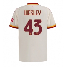 Maillot de football Réplique AS Roma Wesley Franca #43 Extérieur 2026-27 Manche Courte