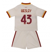Maillot de football Réplique AS Roma Wesley Franca #43 Extérieur Enfant 2026-27 Manche Courte (+ Pantalon court)