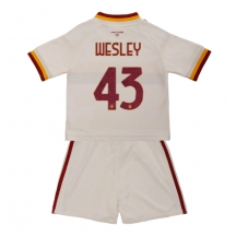 Maillot de football Réplique AS Roma Wesley Franca #43 Extérieur Enfant 2026-27 Manche Courte (+ Pantalon court)