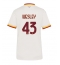 Maillot de football Réplique AS Roma Wesley Franca #43 Extérieur Femme 2026-27 Manche Courte