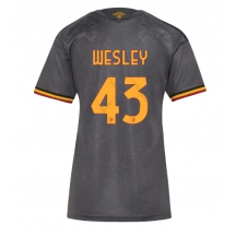 Maillot de football Réplique AS Roma Wesley Franca #43 Troisième Femme 2026-27 Manche Courte
