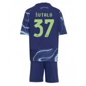 Maillot de football Réplique Ajax Josip Sutalo #37 Extérieur Enfant 2025-26 Manche Courte (+ Pantalon court)