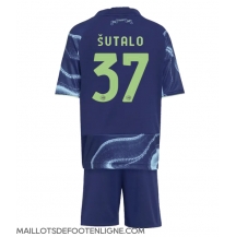 Maillot de football Réplique Ajax Josip Sutalo #37 Extérieur Enfant 2025-26 Manche Courte (+ Pantalon court)