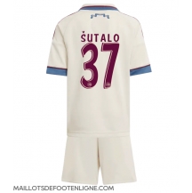 Maillot de football Réplique Ajax Josip Sutalo #37 Troisième Enfant 2025-26 Manche Courte (+ Pantalon court)
