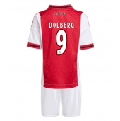 Maillot de football Réplique Ajax Kasper Dolberg #9 Domicile Enfant 2025-26 Manche Courte (+ Pantalon court)
