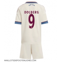 Maillot de football Réplique Ajax Kasper Dolberg #9 Troisième Enfant 2025-26 Manche Courte (+ Pantalon court)