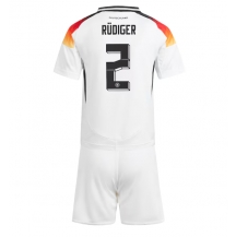 Maillot de football Réplique Allemagne Antonio Rudiger #2 Domicile Enfant Europe 2024 Manche Courte (+ Pantalon court)