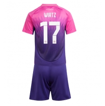 Maillot de football Réplique Allemagne Florian Wirtz #17 Extérieur Enfant Europe 2024 Manche Courte (+ Pantalon court)