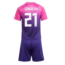 Maillot de football Réplique Allemagne Ilkay Gundogan #21 Extérieur Enfant Europe 2024 Manche Courte (+ Pantalon court)