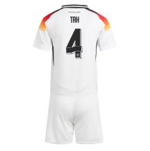 Maillot de football Réplique Allemagne Jonathan Tah #4 Domicile Enfant Europe 2024 Manche Courte (+ Pantalon court)
