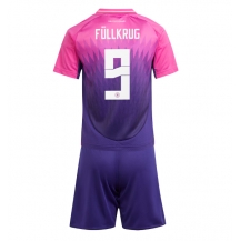 Maillot de football Réplique Allemagne Niclas Fullkrug #9 Extérieur Enfant Europe 2024 Manche Courte (+ Pantalon court)