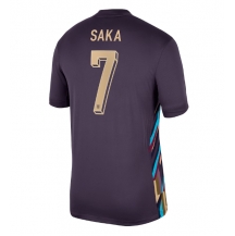Maillot de football Réplique Angleterre Bukayo Saka #7 Extérieur Europe 2024 Manche Courte
