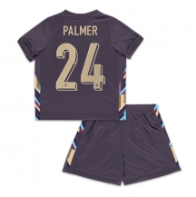 Maillot de football Réplique Angleterre Cole Palmer #24 Extérieur Enfant Europe 2024 Manche Courte (+ Pantalon court)